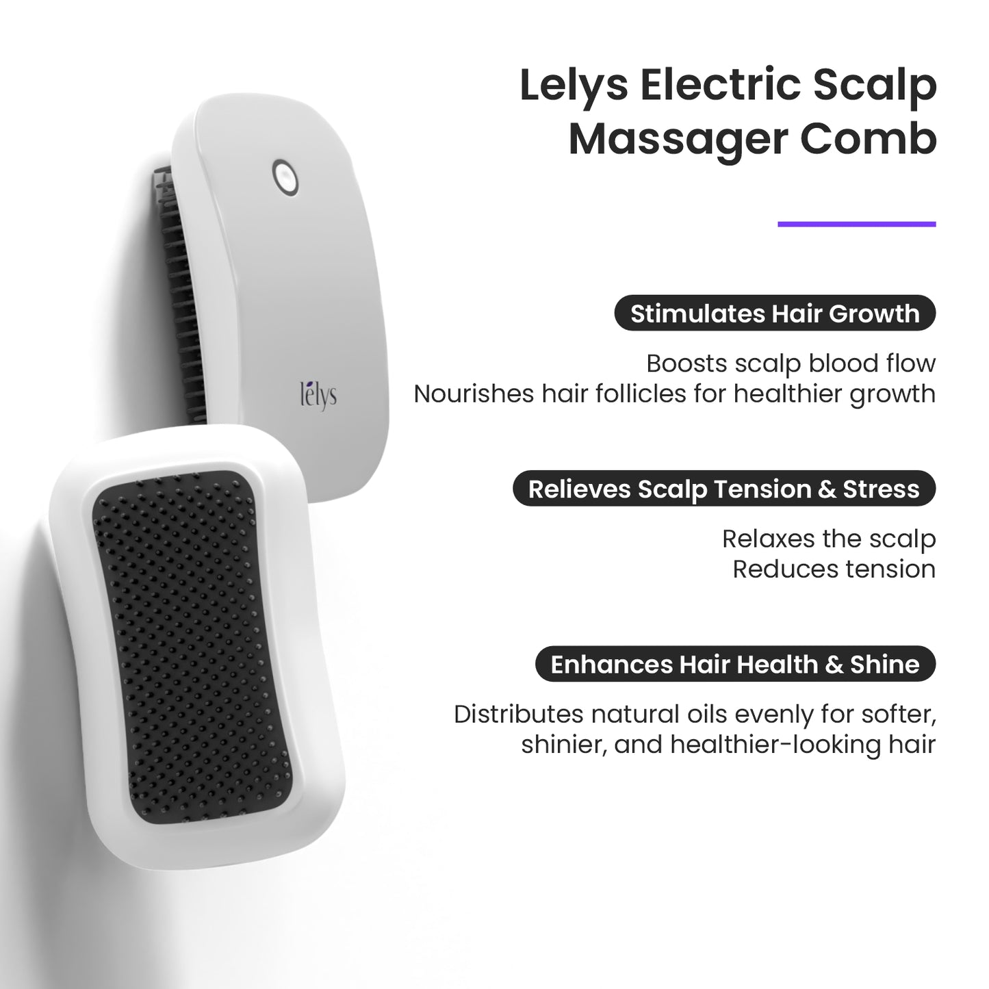 Lelys Electric Scalp Massager Comb