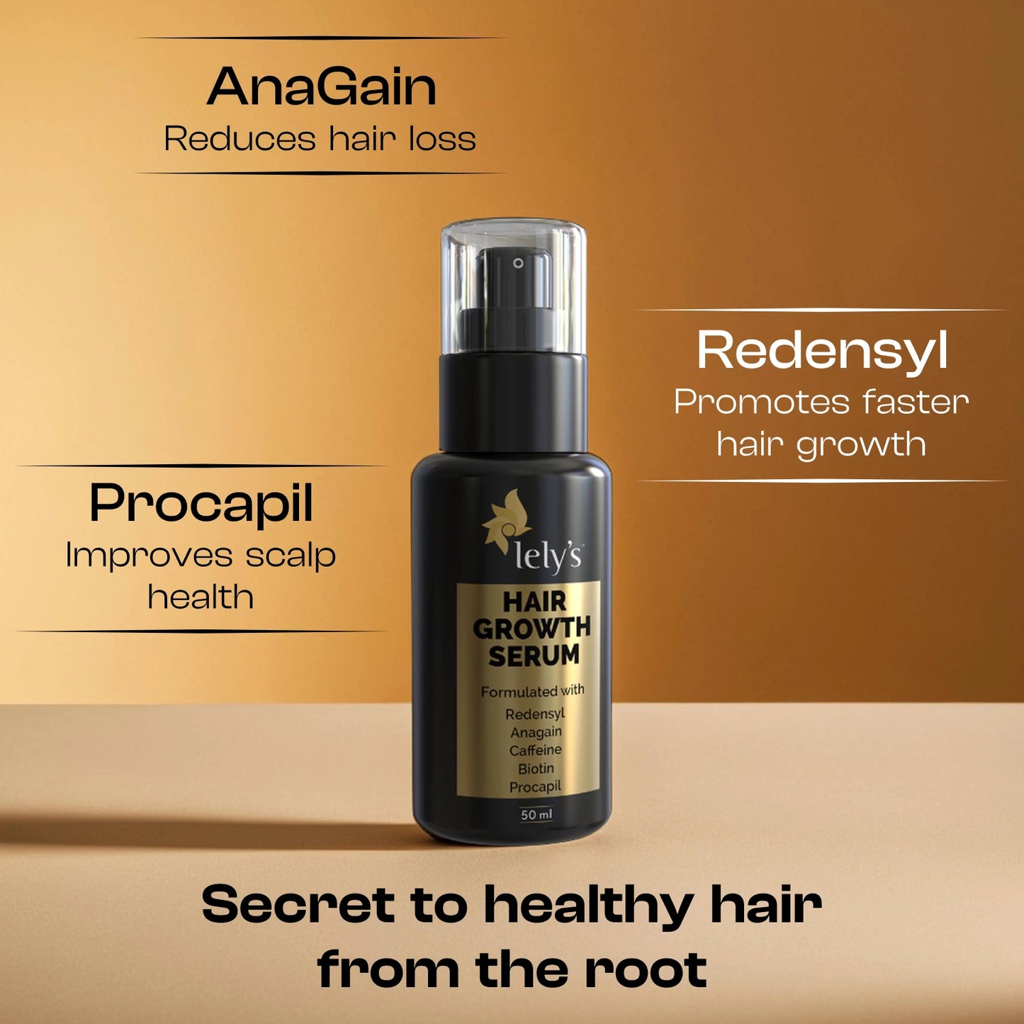 Lelys Hair Growth Serum For Men And Women