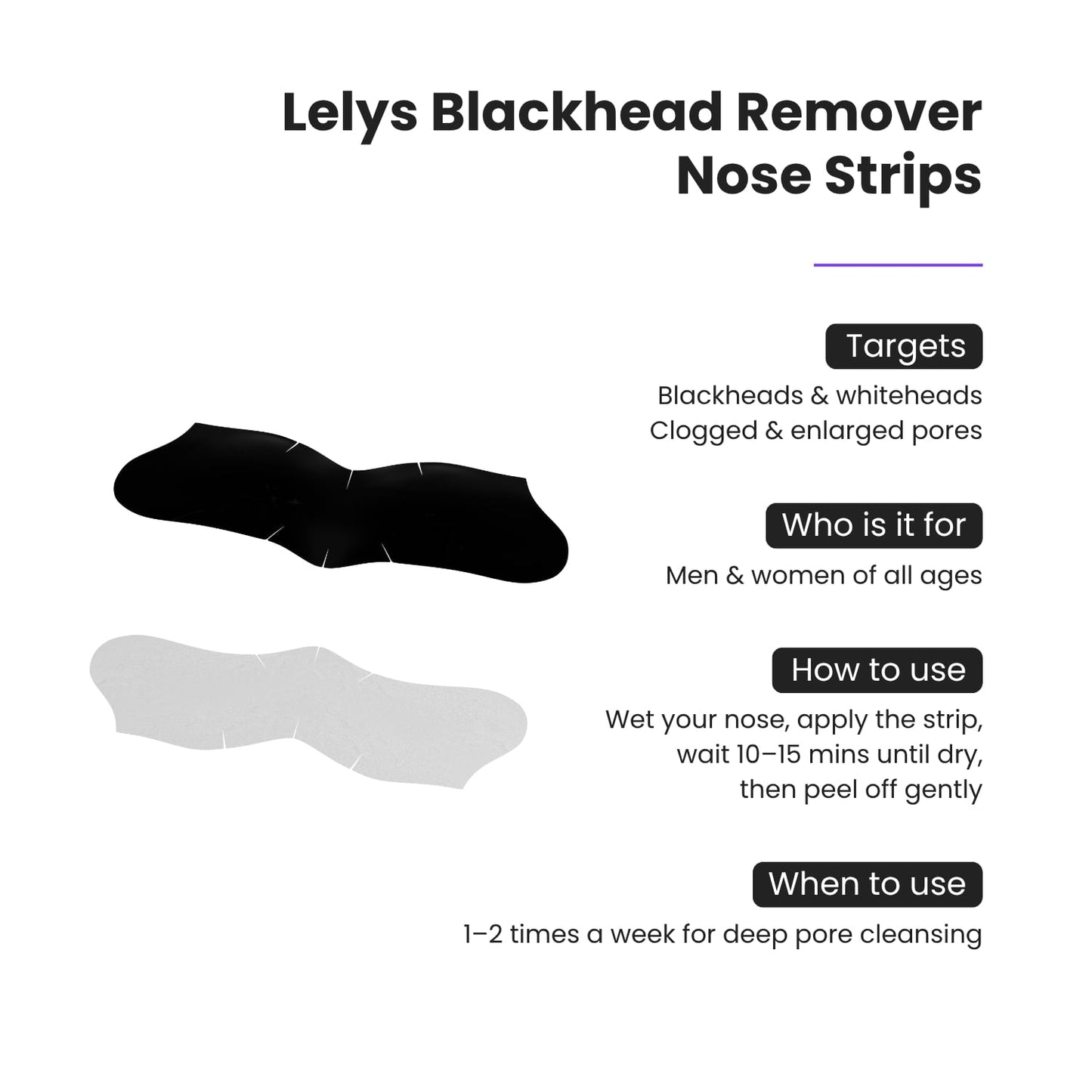 Lelys Blackhead Remover Nose Strips