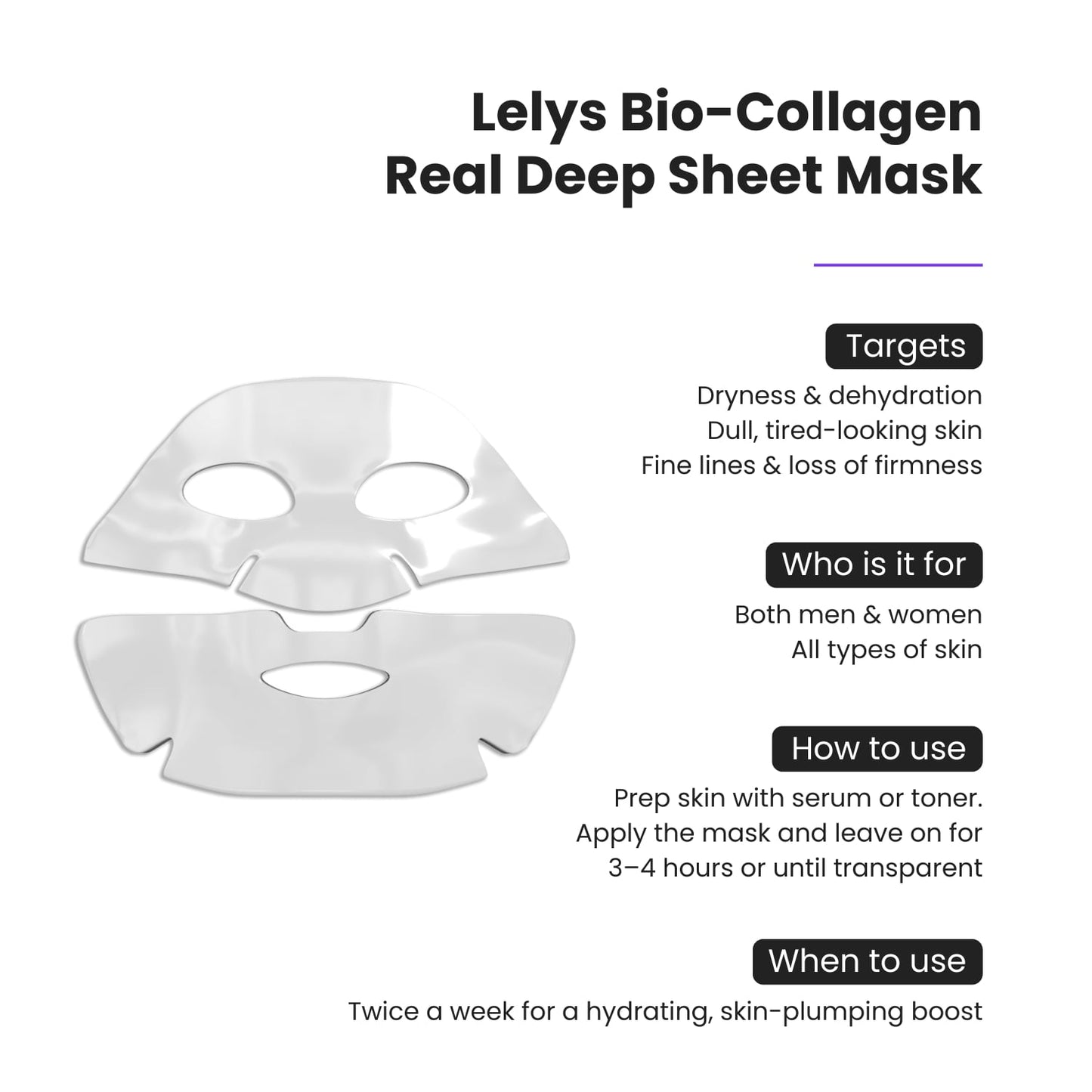 Lelys Bio-Collagen Real Deep Sheet Mask