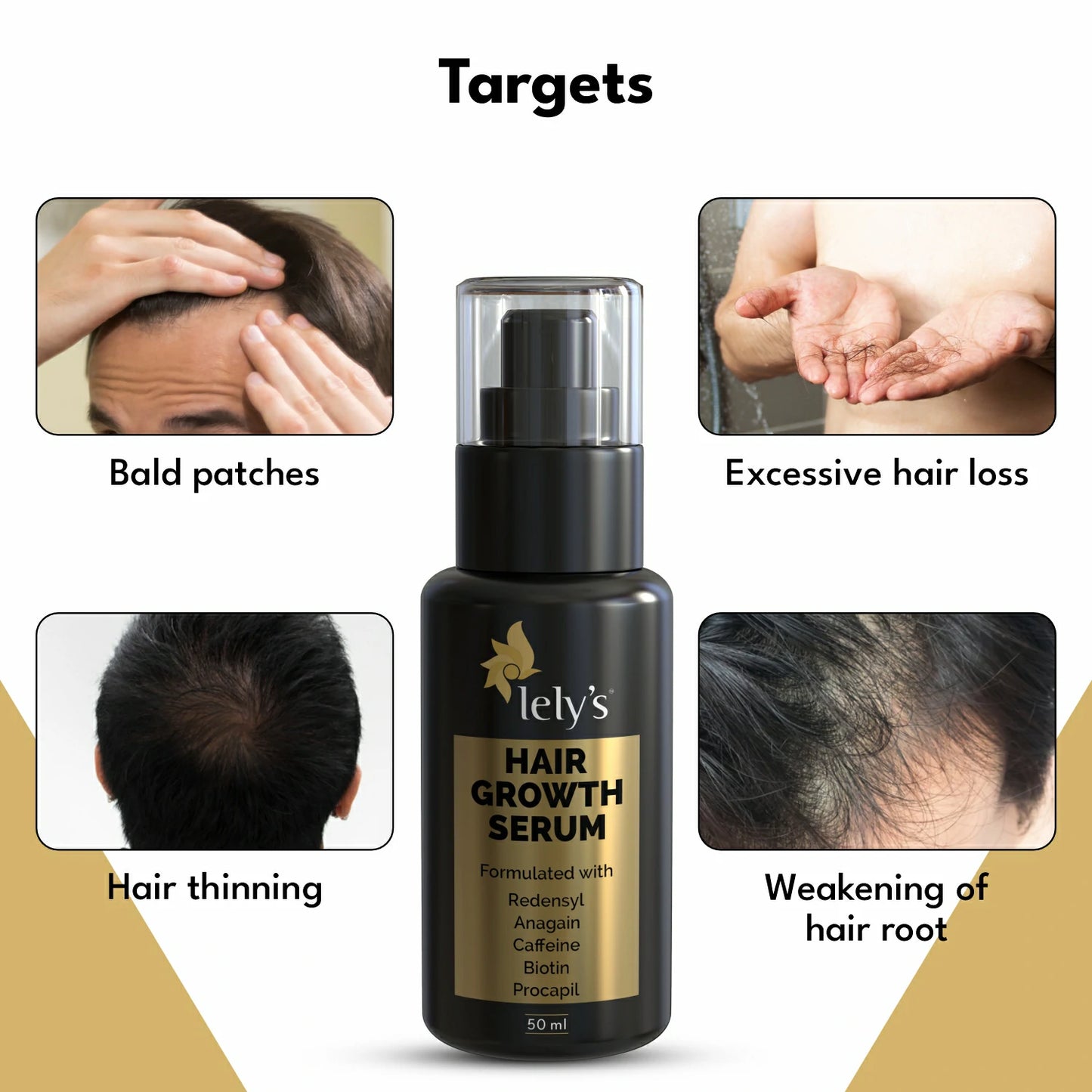 Lelys Hair Growth Serum For Men and Women