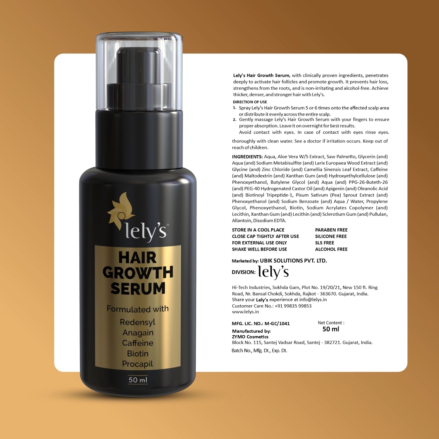 Lelys Hair Growth Serum For Men And Women