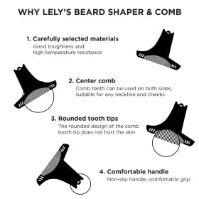 Beard Shaping & Styling Comb Tool