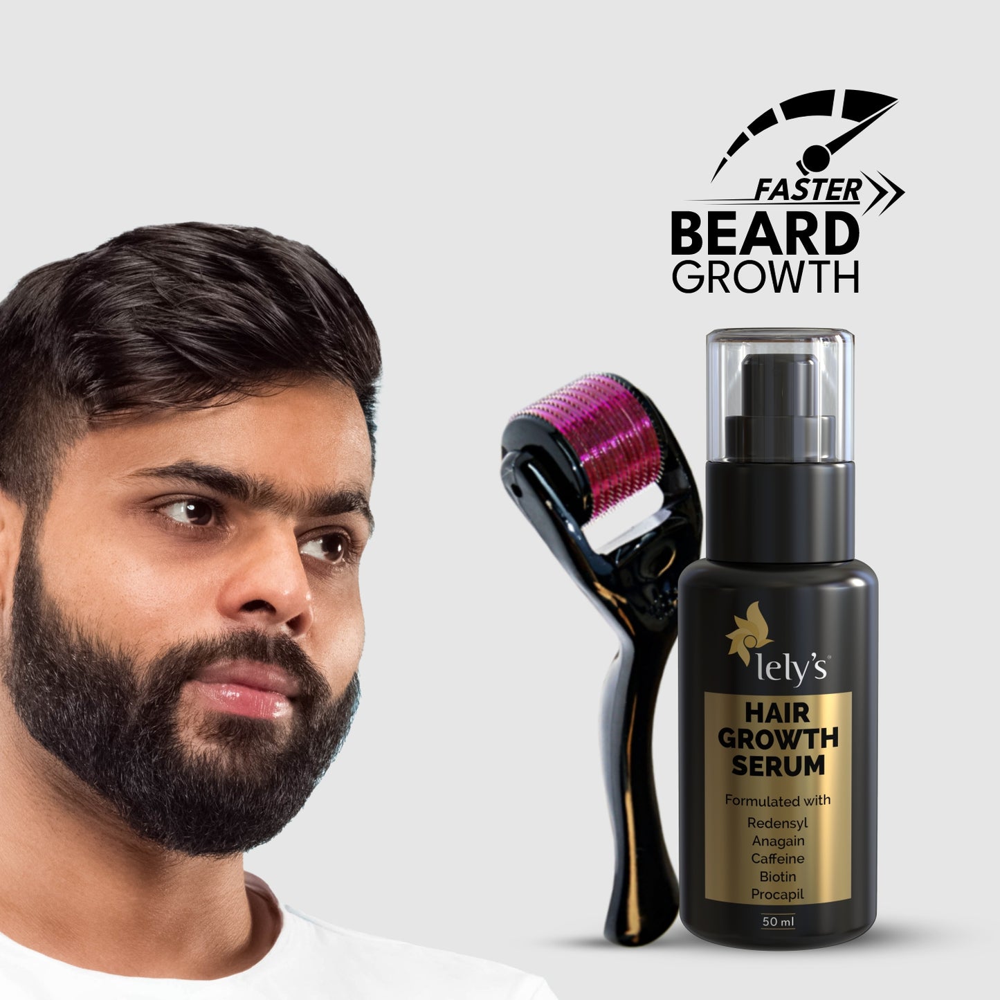 Beard Growth Booster Kit