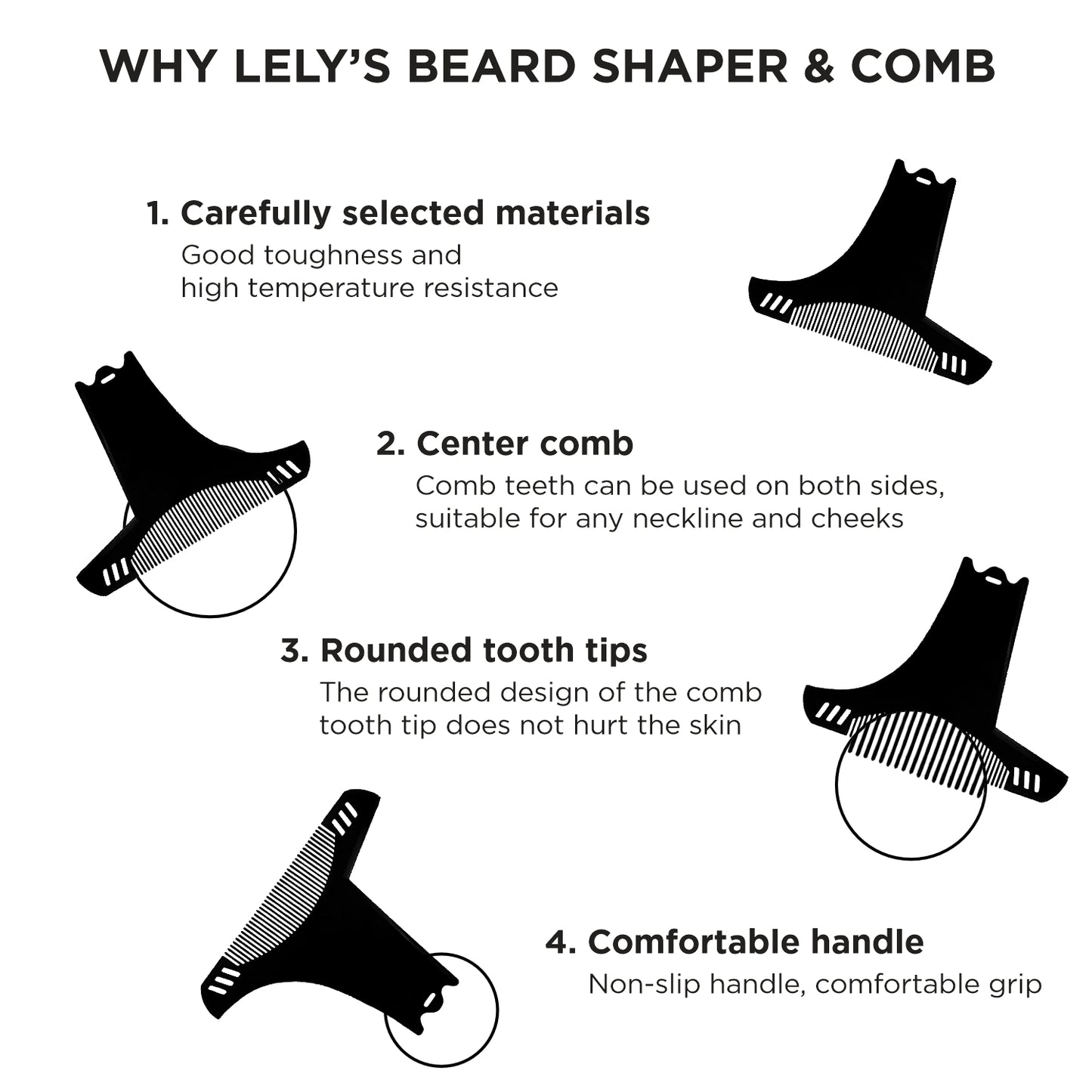 Beard Shaping & Styling Comb