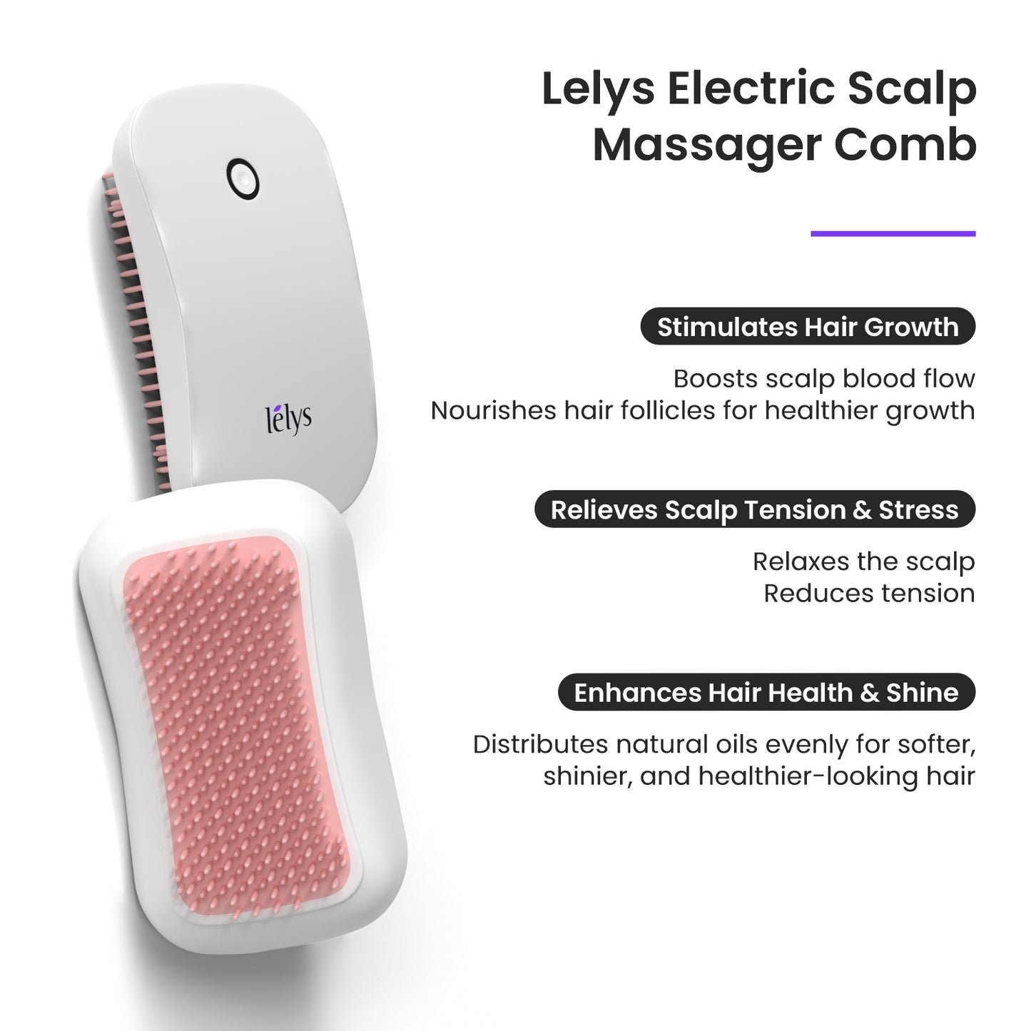 Lelys Electric Scalp Massager Comb