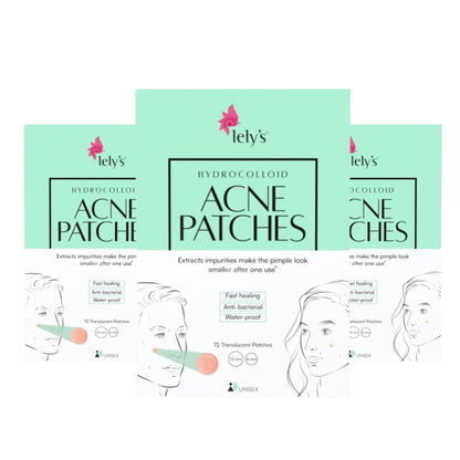 Lelys Acne Patches– 72 Hydrocolloid Acne Patches