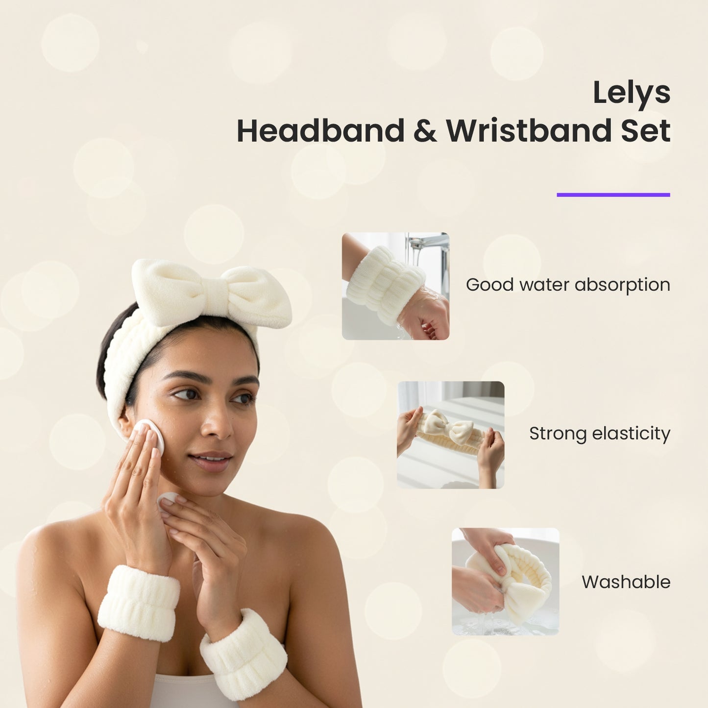 Lelys Headband & Wristband Set