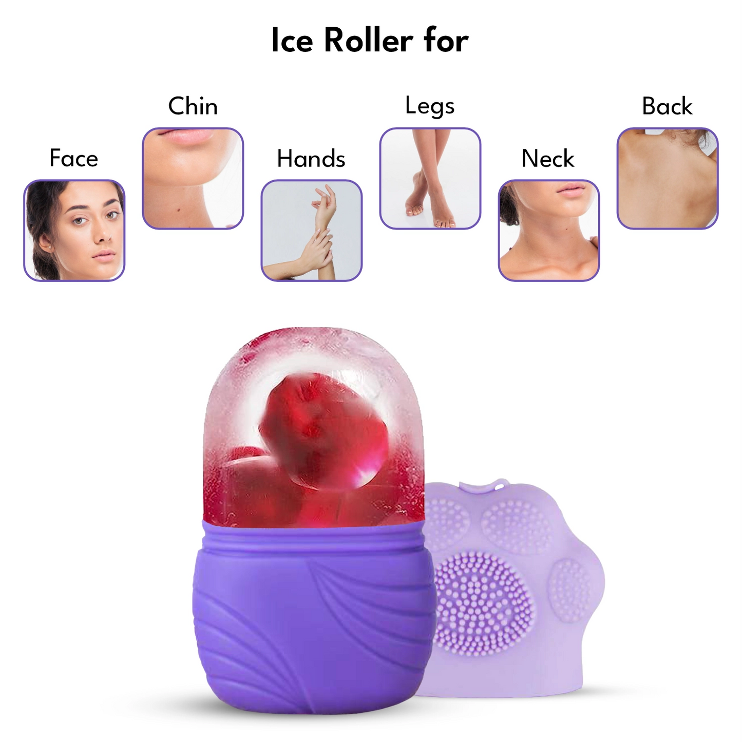 Paw-Shaped Ice Roller For Face, Neck & Eyes Massager