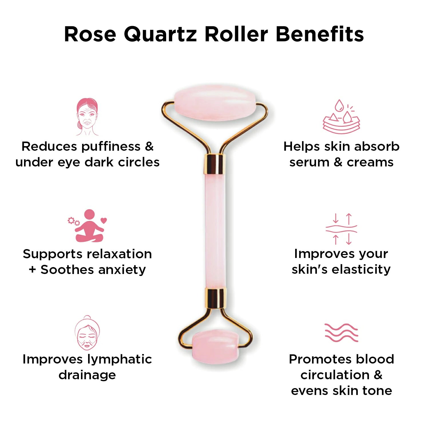 Buy Rose Quartz Roller For Face Anti-Aging And Anti-Wrinkle Tool Online at Best Price in India - Lely's Buy Rose Quartz Roller For Face Anti-Aging And Anti-Wrinkle Tool Online at Best Price in India - Lely's