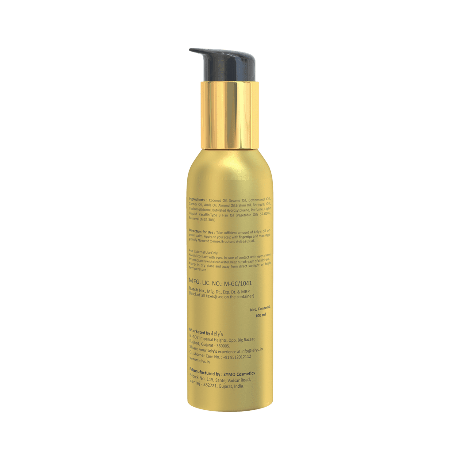 hair oil for nourishing the roots.