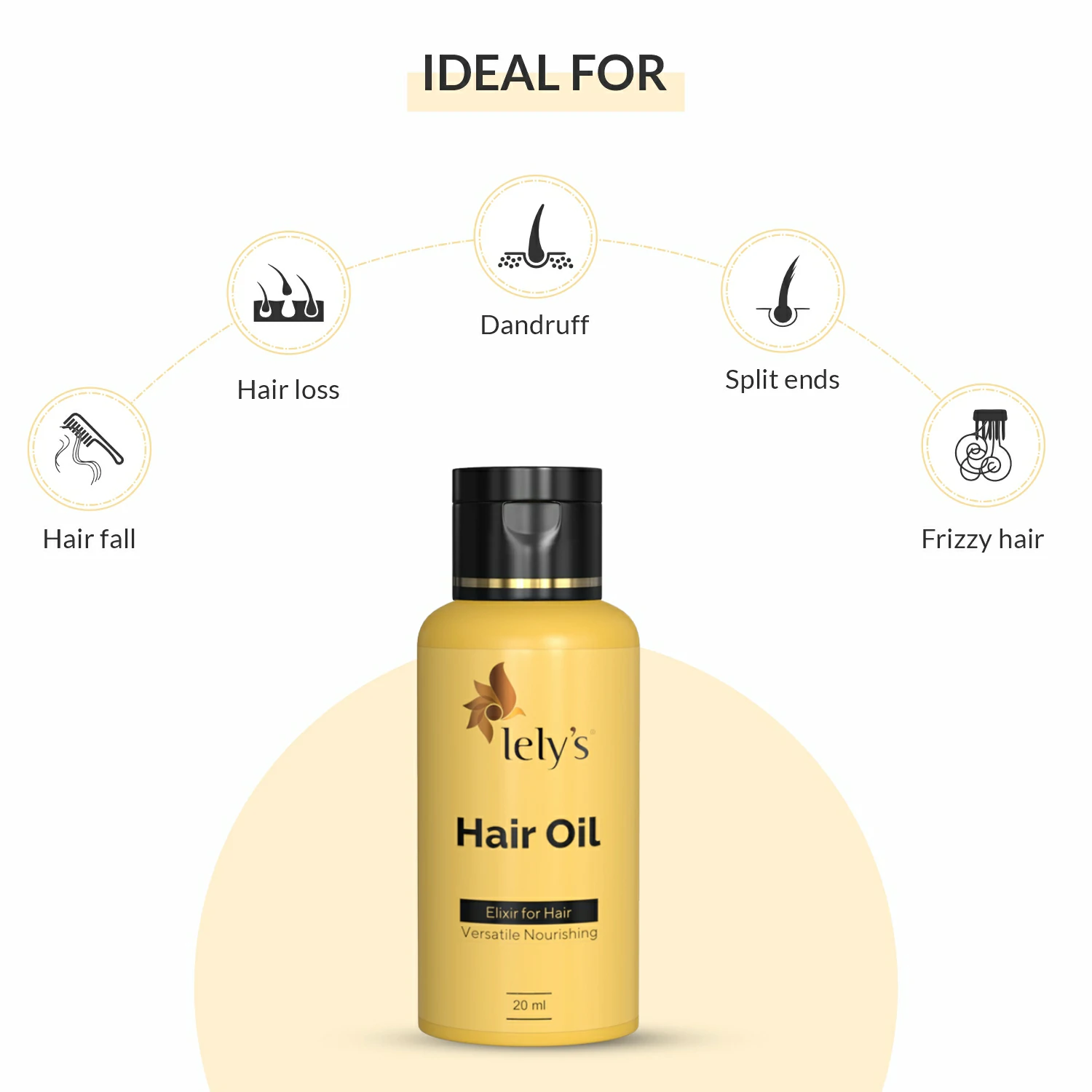 Hair Oil for Strong, Long and Thick hair