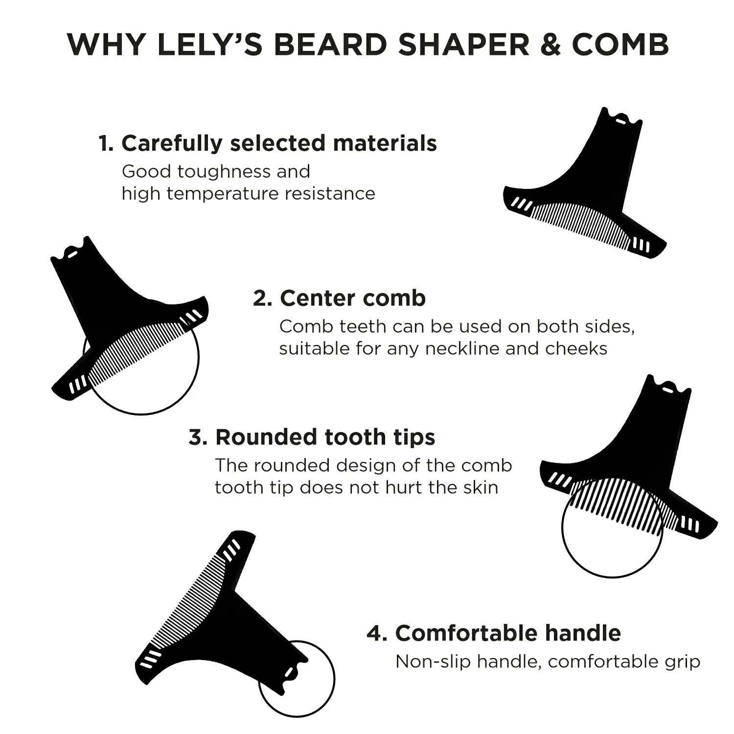 Bear Comb or Beard Tool from Lelys