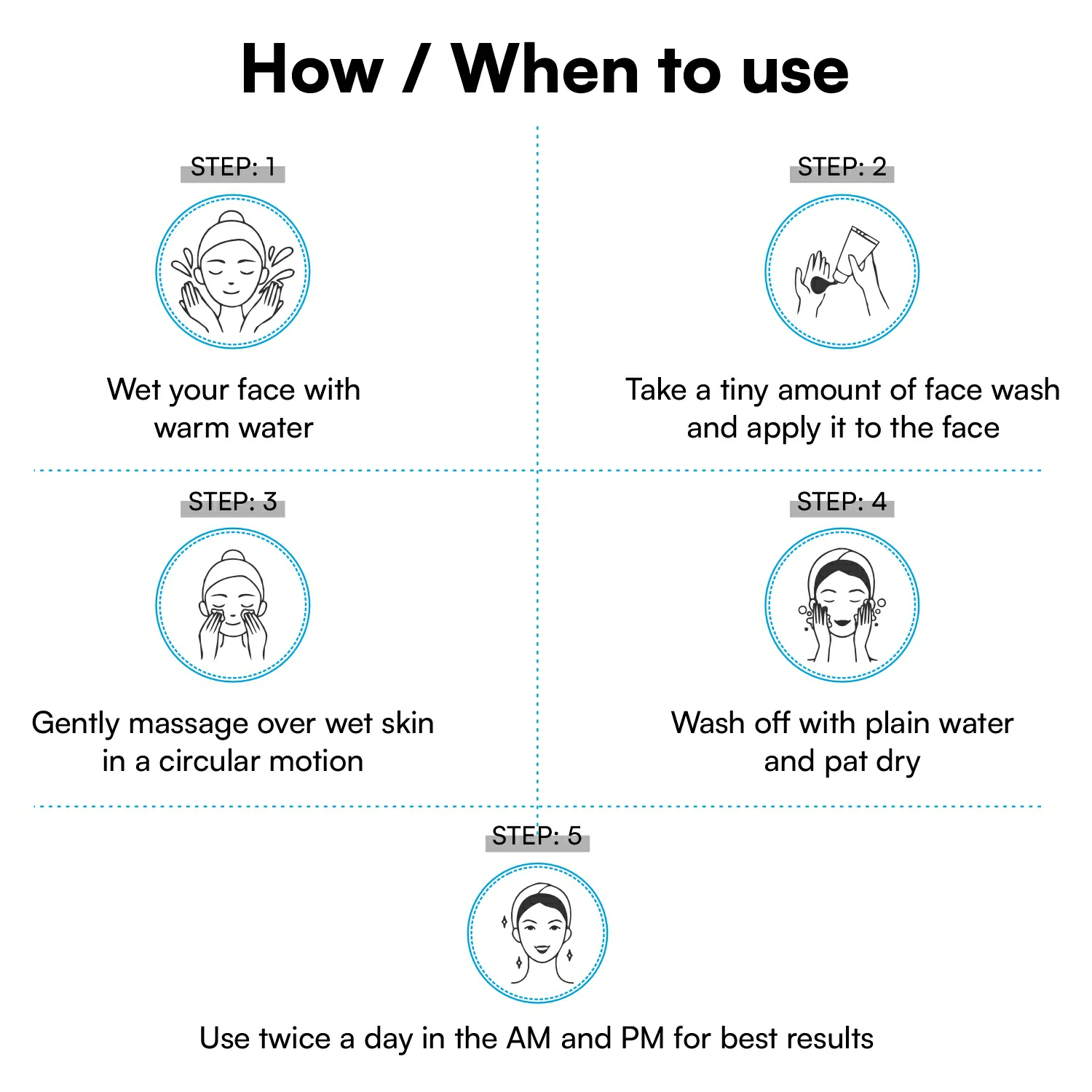 How to use skin lightening face wash