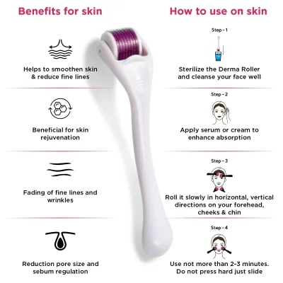 Benefits of Derma Roller for skin and Hair