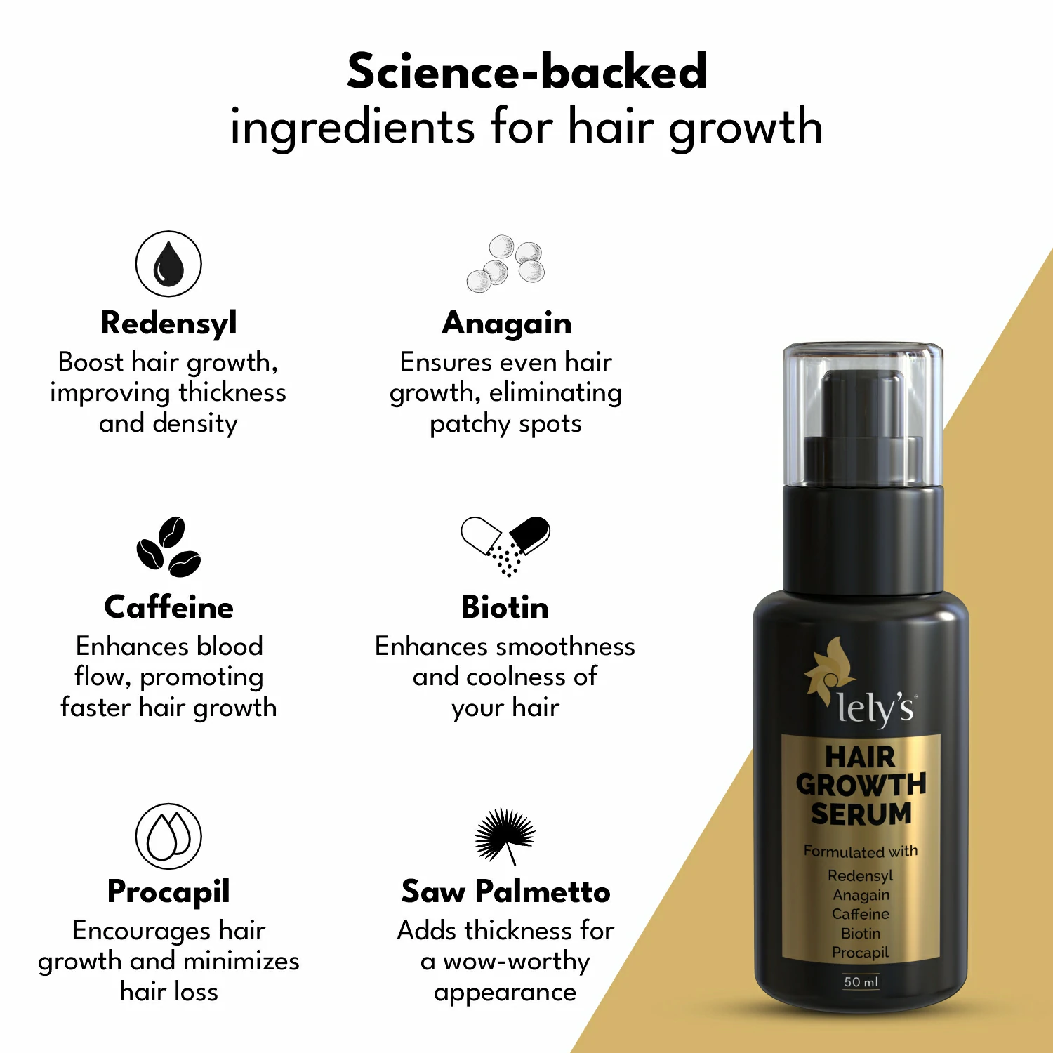 Proven ingredients for hair growth
